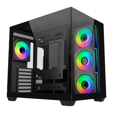 Gabinete Gamer Cooler Master Elite 502, Mid Tower, E-ATX, Lateral em Vidro, 4x FAN ARGB, Preto - E502-KGNN-SAZ