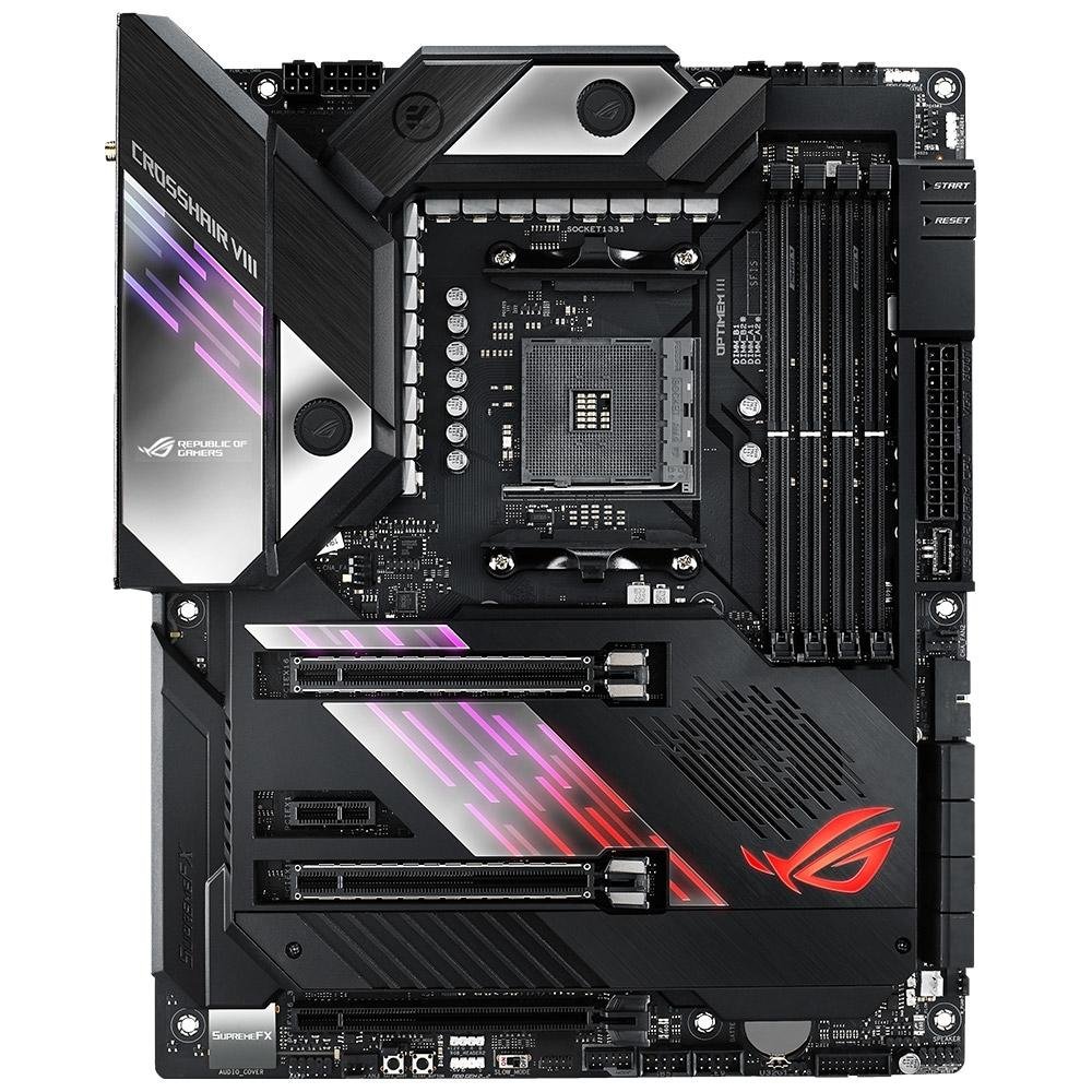 Placa Mãe Asus ROG Crosshair VIII Formula X570 AMD AM4 ATX DDR4