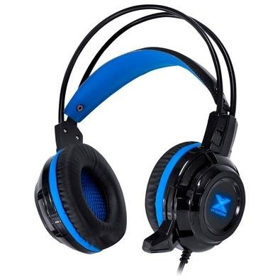 Headset Gamer Vinik VX Gaming Taranis V2, Drivers 40mm, Preto e Azul - 29870