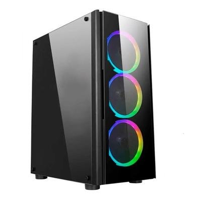 PC Gamer NTC Vulcano X Powered By Asus AMD Ryzen 7 5800X, NVIDIA Geforce RTX 2060, 16GB RAM, SSD 480GB, RGB, Linux, Preto 7304