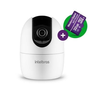 Câmera Interna Smart Intelbras iM4 C, Wi-Fi, Full HD, MicroSD 32GB, Visão 360, Interação por Voz, Branco - 4565610