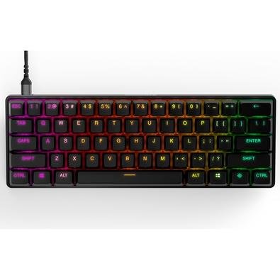 Teclado Magnético Gamer Steelseries Apex Pro Mini, RGB, Switch OmniPoint 2.0, USB, Preto - 64820