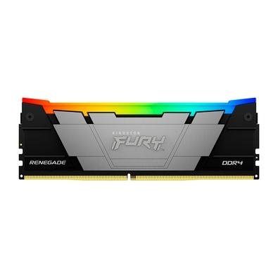 Memória Kingston Fury Renegade RGB, 32GB, DDR4, 3600MHz, CL18, Preto - KF436C18RB2A/32