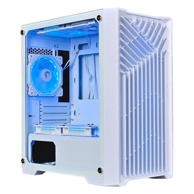 Gabinete Gamer Rise Mode X1, Mid Tower, ATX, Lateral em Vidro Temperado, Branco - RM-X1-01-FW