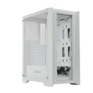 Gabinete Gamer KBM! GAMING GN100 Mid Tower, Branco, Painel e Lateral de Vidro, USB 3.0 - KGGN100BR