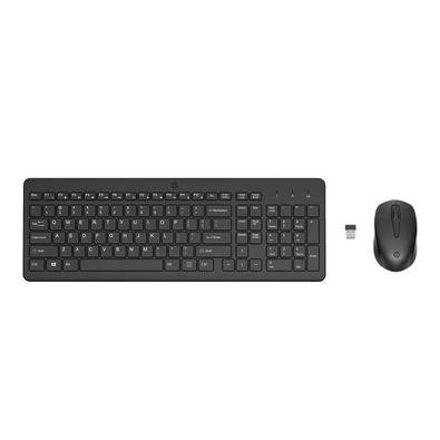 Kit Mouse e Teclado Sem Fio HP 330, Wireless, US, Com Teclado Numérico, Preto - 2V9E6AA#AC4