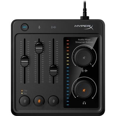 Mixer de Áudio HyperX, 5 Canais, USB-C, Preto - 73C12AA