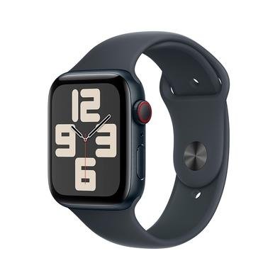 Apple Watch SE GPS + Cellular, Caixa Meia-Noite de Alumínio de 44 mm, Pulseira Esportiva Meia-Noite, Tamanho M/G - MXGM3BE/A