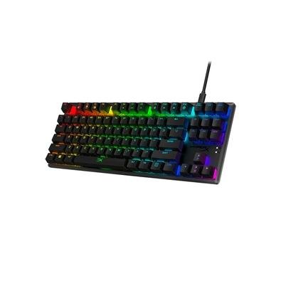 Teclado Gamer Mecânico Hyperx Alloy Origins Core, RGB LED, Switch Blue, USB-C, Anti-ghosting, US, Preto - 4P5P2AA