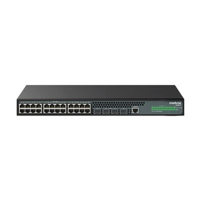 Switch Gerenciável Intelbras S2328G-B, 4 Portas SFP 10000 Base-x, 24 Portas Gigabit Ethernet - 4760105