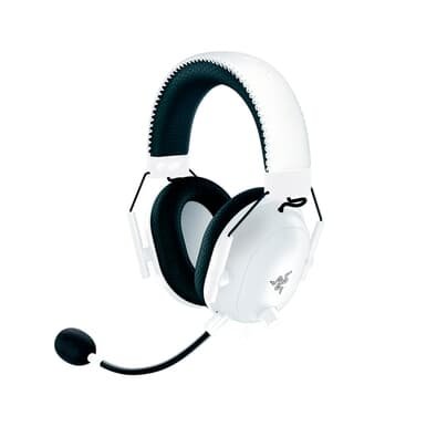 Headset Gamer Sem Fio Razer BlackShark V2 HyperSpeed, Ultraleve, Cancelamento de Ruído, Bluetooth, NASA Packaging, Branco - RZ0404960200R3