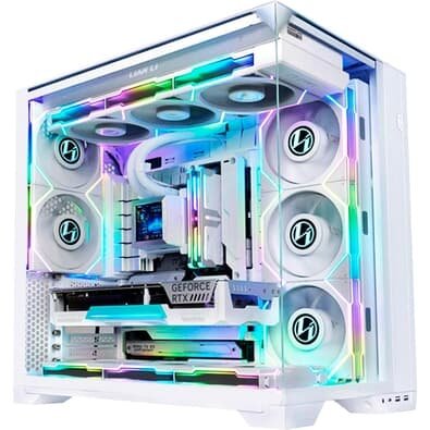 Gabinete Gamer Lian Li O11 Vision Compact, E-ATX, Lateral em Vidro Temperado, Branco - O11VPW-M WHITE