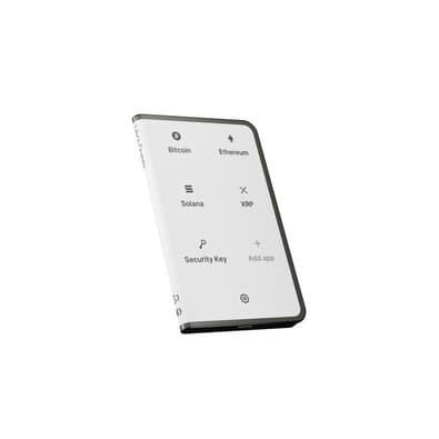 Carteira para Criptomoedas Ledger Stax, Preta - STAX-ENDEPT