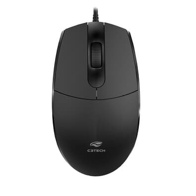 Mouse C3Tech USB, DPI 1200, Cabo 2 Metros, Preto - MS-29BK
