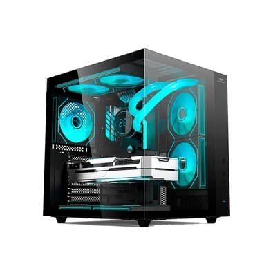 Gabinete Gamer C3Tech Aquarius, Mid Tower, Lateral em Vidro, Preto - MT-G920BK