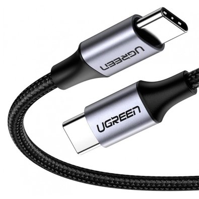 Cabo Turbo PD Ugreen, Duplo Tipo C, 100W, Fast Charge, 2m - UG-70429