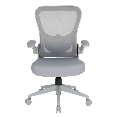 Cadeira de Escritório Ergonômica DT3 Vita Grey Frame, Até 120Kg, Reclinável, Cilindro de Gás Classe 4, Malha, Cinza - 14558-3