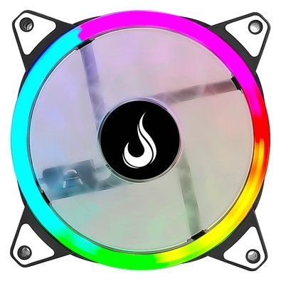 Ventoinha Rise Mode Galaxy Turbine PWM, 120mm, ARGB, Preto - RM-G-ARGB-TUR-B