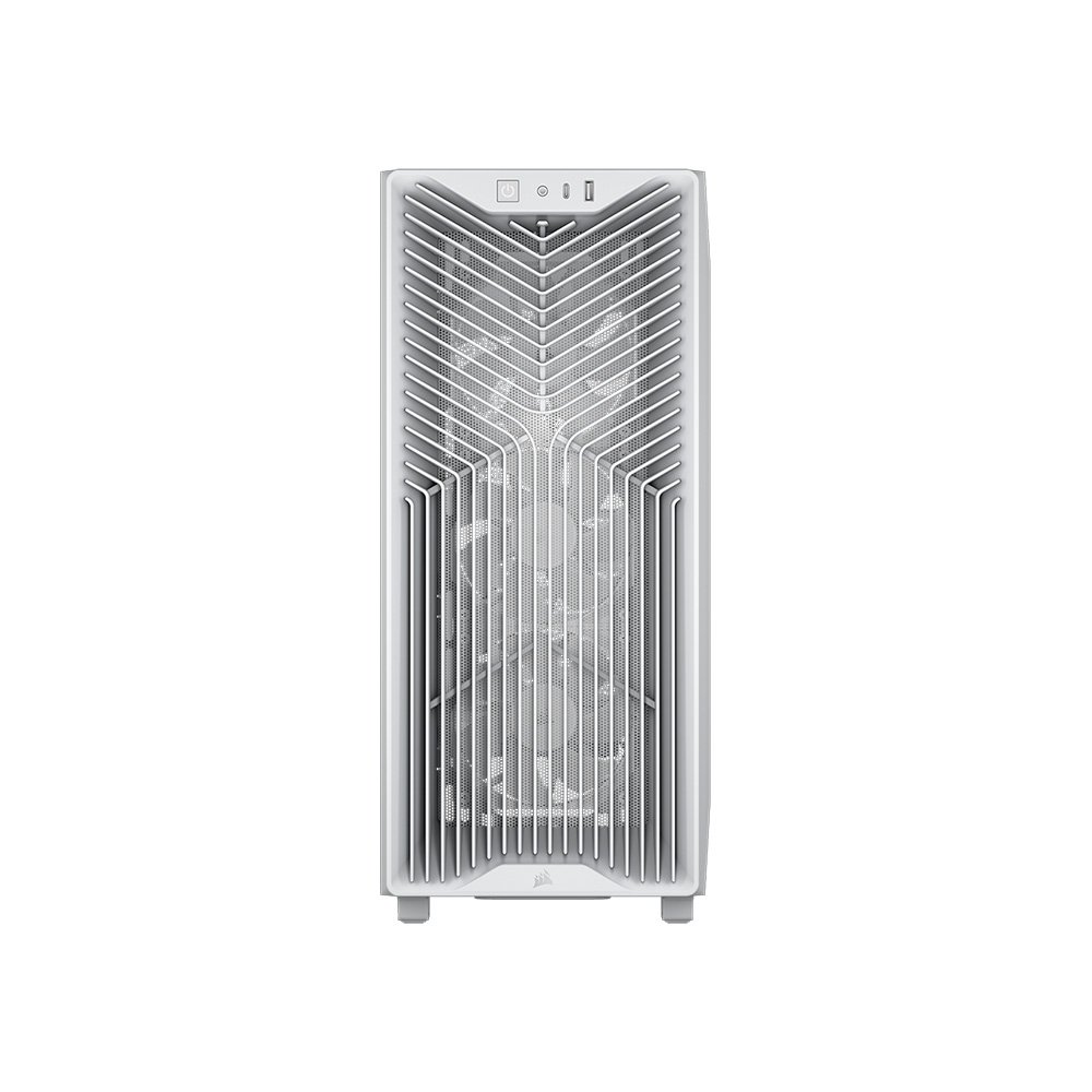 Gabinete Gamer Corsair 3200D RS, Mid-Tower, Performance, Lateral em Vidro Temperado, Branco - CC-9011335-WW