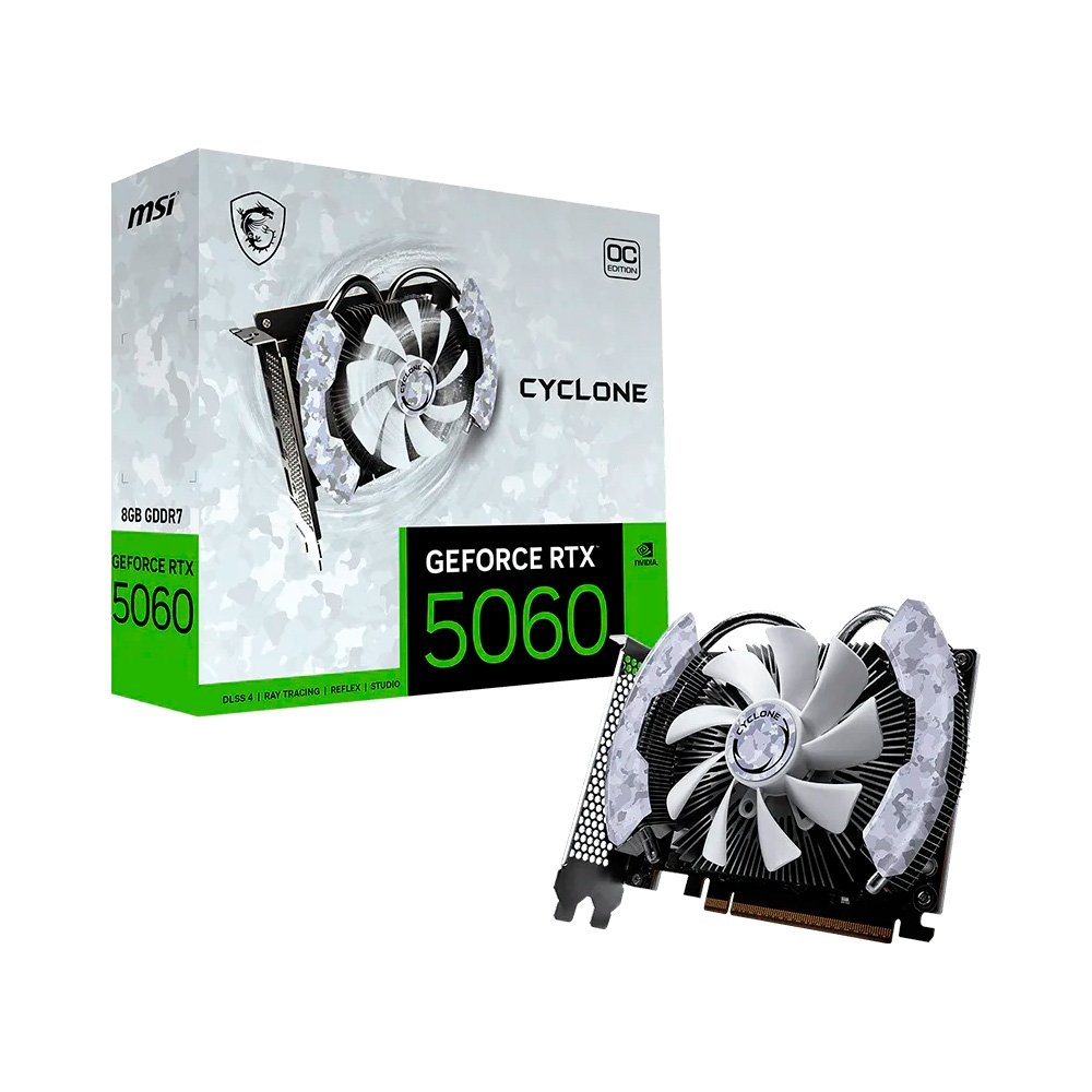 RTX 5060 8G MSI CYCLONE OC | KaBuM!