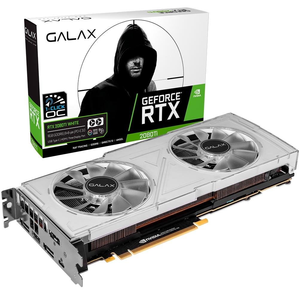 GALAKURO GeForce RTX 2080 Ti 本体 Placa de Vídeo Galax NVIDIA GeForce RTX 2080 Ti White|KaBuM!