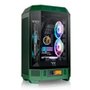 Gabinete Gamer Thermaltake The Tower 300, Micro-Tower, Lateral em Vidro Temperado, 2x FANs 140mm, Racing Green - CA-1Y4-00SCWN-00