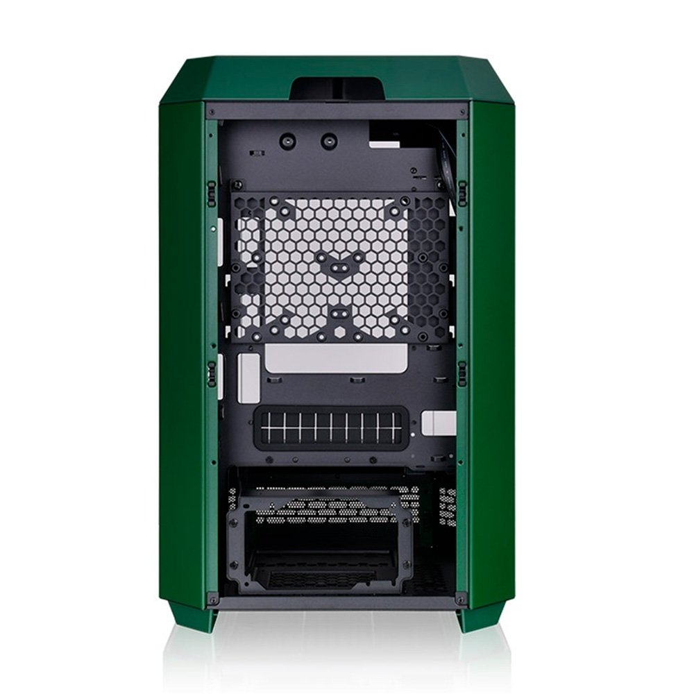 Gabinete Gamer Thermaltake The Tower 300, Micro-Tower, Lateral em Vidro Temperado, 2x FANs 140mm, Racing Green - CA-1Y4-00SCWN-00 Gabinete Gamer Thermaltake The Tower 300, Micro-Tower, Lateral em Vidro Temperado, 2x FANs 140mm, Racing Green - CA-1Y4-00SCWN-00