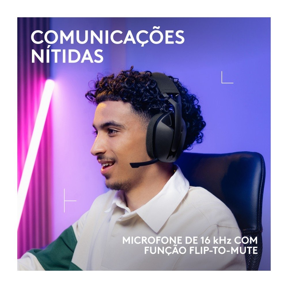 Headset Gamer Sem Fio Logitech G321 LIGHTSPEED, Bluetooth, Compatível com PC, PS4, PS5 e Nintendo Switch, Preto - 981-001562 Headset Gamer Sem Fio Logitech G321 LIGHTSPEED, Bluetooth, Compatível com PC, PS4, PS5 e Nintendo Switch, Preto - 981-001562