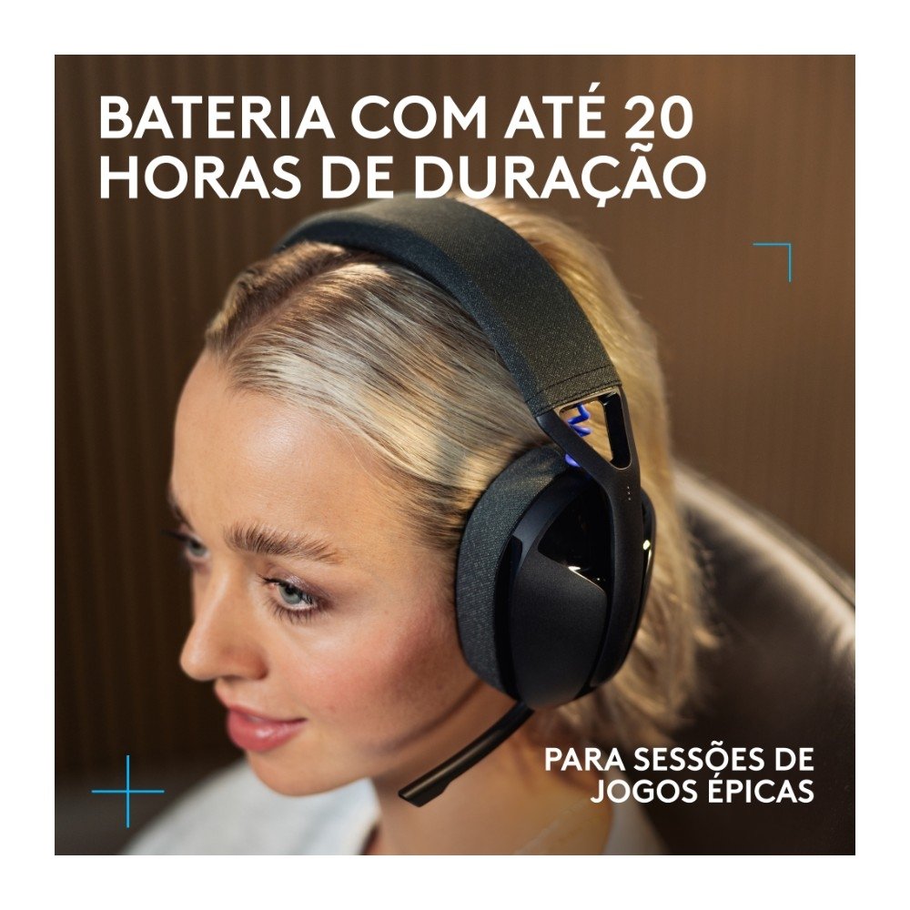 Headset Gamer Sem Fio Logitech G321 LIGHTSPEED, Bluetooth, Compatível com PC, PS4, PS5 e Nintendo Switch, Preto - 981-001562 Headset Gamer Sem Fio Logitech G321 LIGHTSPEED, Bluetooth, Compatível com PC, PS4, PS5 e Nintendo Switch, Preto - 981-001562