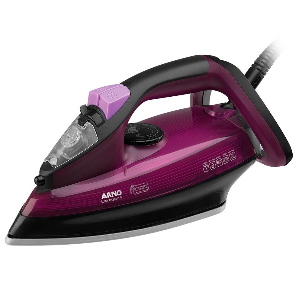 Ferro a Vapor Arno Ultragliss FUA3, 1200W, 220V, Roxo Ferro a Vapor Arno Ultragliss FUA3, 1200W, 220V, Roxo