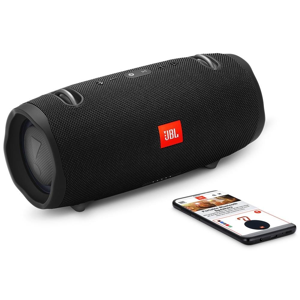 Caixa de Som Portátil JBL Xtreme 2, Bluetooth, 40W RMS, Micro USB, à Prova D´Água, Preto - JBLXTREME2BLKBR Caixa de Som Portátil JBL Xtreme 2, Bluetooth, 40W RMS, Micro USB, à Prova D´Água, Preto - JBLXTREME2BLKBR
