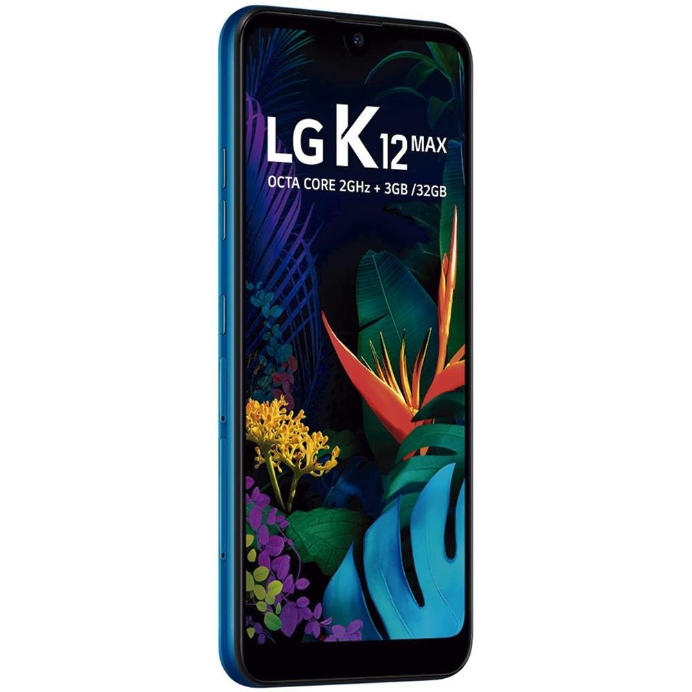 Smartphone LG K12 Max, 32GB, 13MP, Tela 6.26´, Azul - LM-X520BMW Smartphone LG K12 Max, 32GB, 13MP, Tela 6.26´, Azul - LM-X520BMW