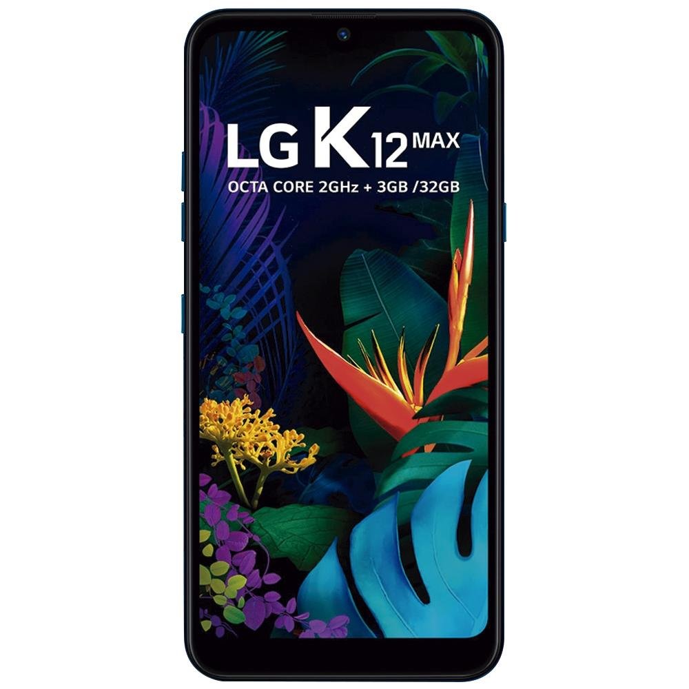 Smartphone LG K12 Max, 32GB, 13MP, Tela 6.26´, Azul - LM-X520BMW Smartphone LG K12 Max, 32GB, 13MP, Tela 6.26´, Azul - LM-X520BMW