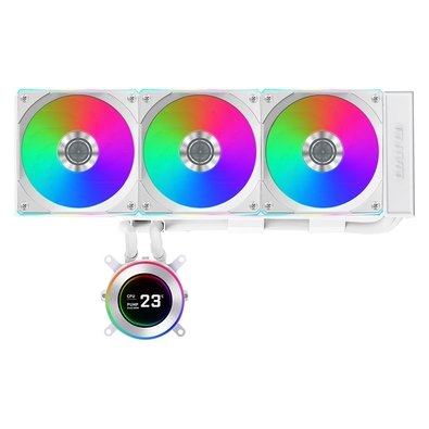 Water Cooler Lian Li Hydroshift II LDC-C 360CL, 360mm, Tela IPS 2.8", ARGB, Unifans CL, Branco - GHS2LCD36RW