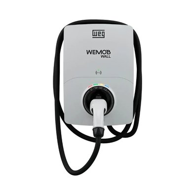 Carregador Veicular Elétrico WEG WEMOB Wall, 7.4kW, Tipo 2, Cabo de 5 Metros, Mo...