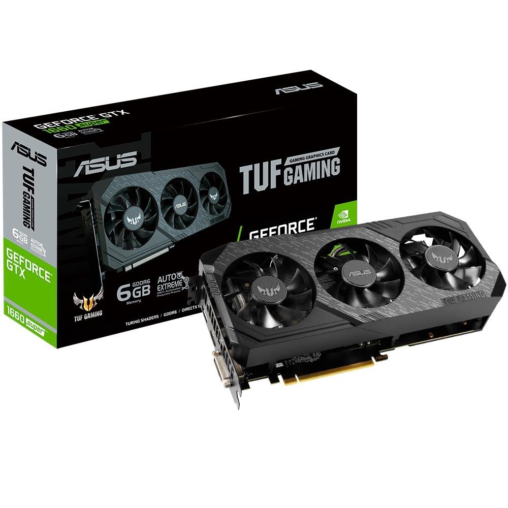 Placa de Vídeo Asus TUF3 NVIDIA GeForce GTX 1660 SUPER, 14.0 Gbps, 6GB, GDDR6, Turing Shaders - TUF 3-GTX1660S-O6G-GAMING Placa de Vídeo Asus TUF3 NVIDIA GeForce GTX 1660 SUPER, 14.0 Gbps, 6GB, GDDR6, Turing Shaders - TUF 3-GTX1660S-O6G-GAMING