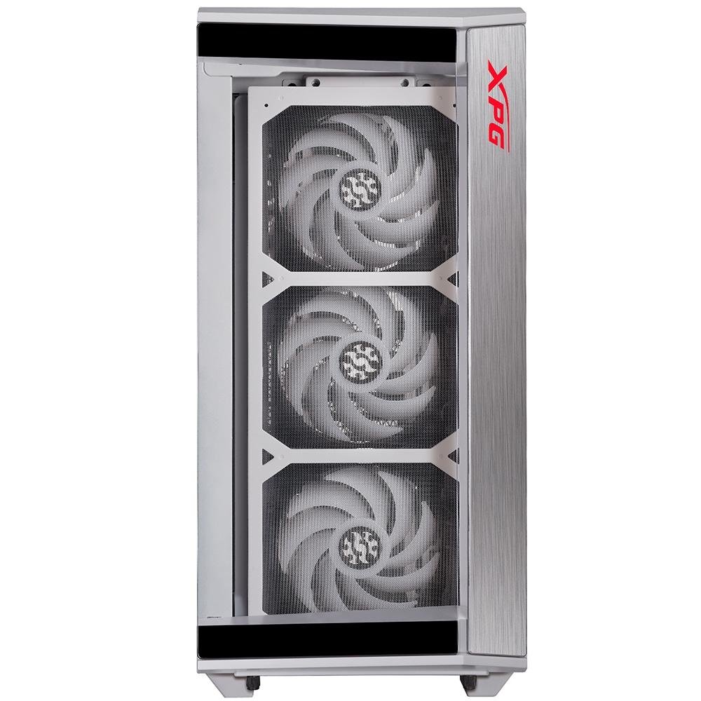 Gabinete Gamer XPG Battlecruiser, Super Mid Tower, ARGB, com FAN, Laterais e Frontal em Vidro, Branco - 75260030