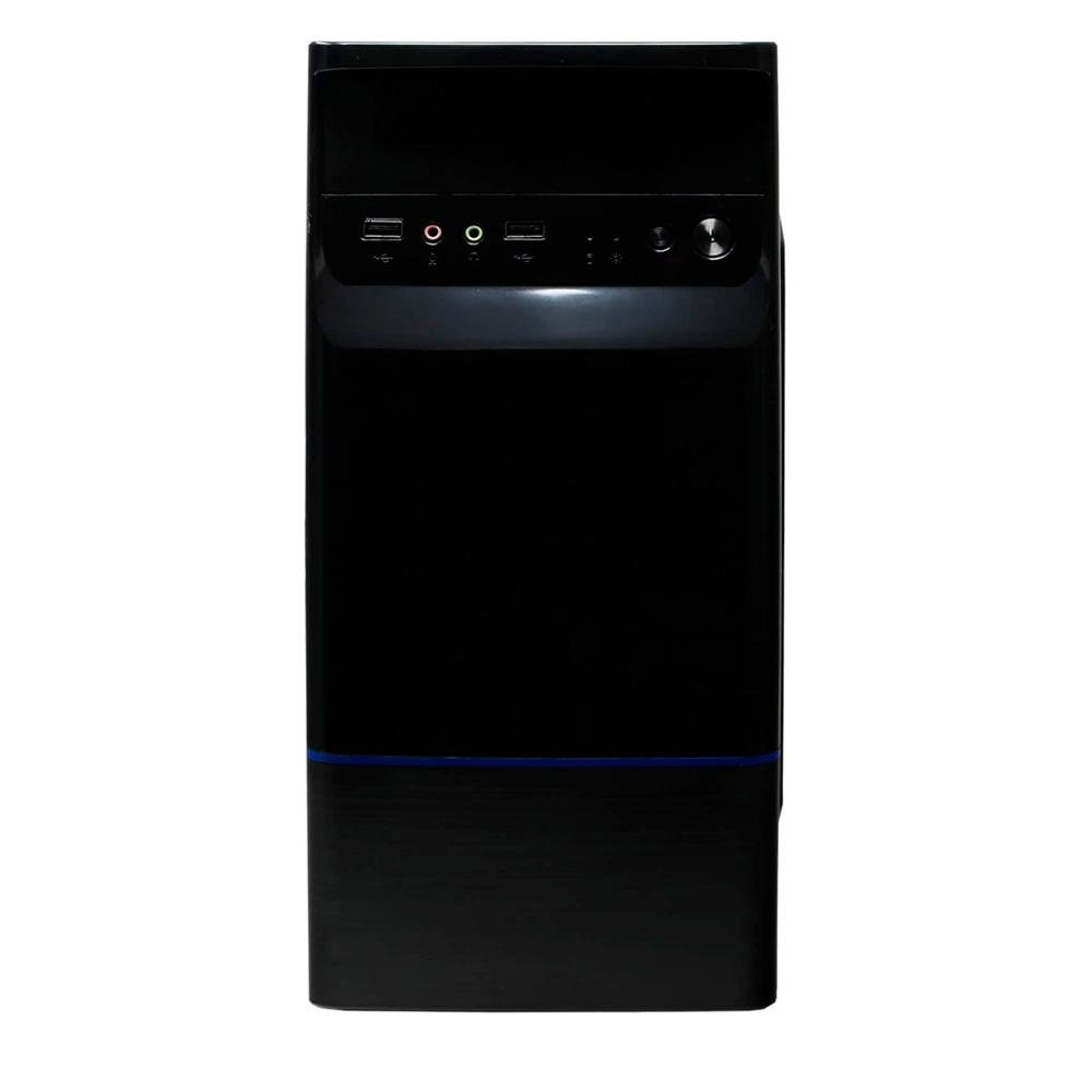 Gabinete Bluecase BG-2315B, Mini Tower, Com Fonte, Preto e Azul - BG2315BGCASE Gabinete Bluecase BG-2315B, Mini Tower, Com Fonte, Preto e Azul - BG2315BGCASE