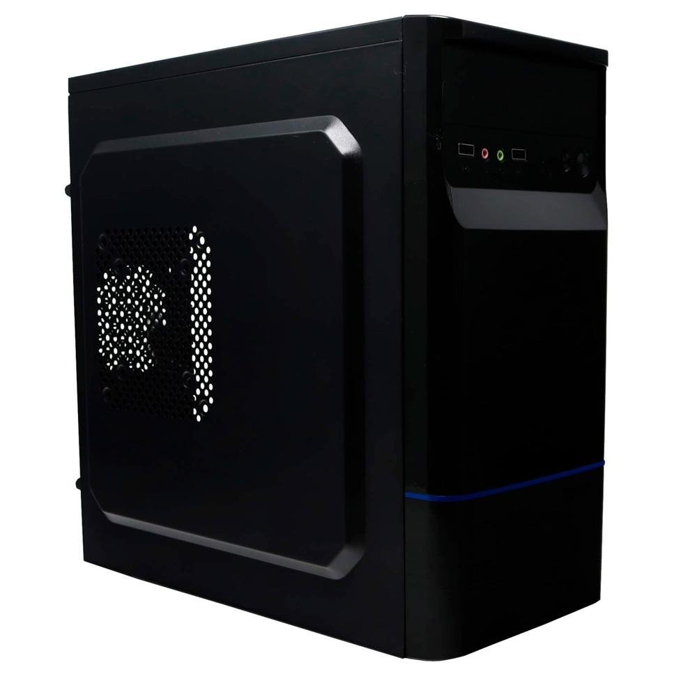 Gabinete Bluecase BG-2315B, Mini Tower, Com Fonte, Preto e Azul - BG2315BGCASE Gabinete Bluecase BG-2315B, Mini Tower, Com Fonte, Preto e Azul - BG2315BGCASE