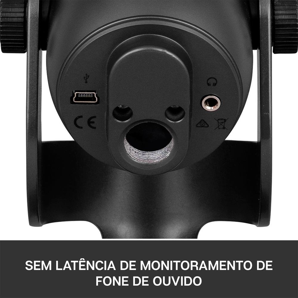 Microfone Condensador Blue Yeti Podcast, USB, Preto - 988-000100 Microfone Condensador Blue Yeti Podcast, USB, Preto - 988-000100