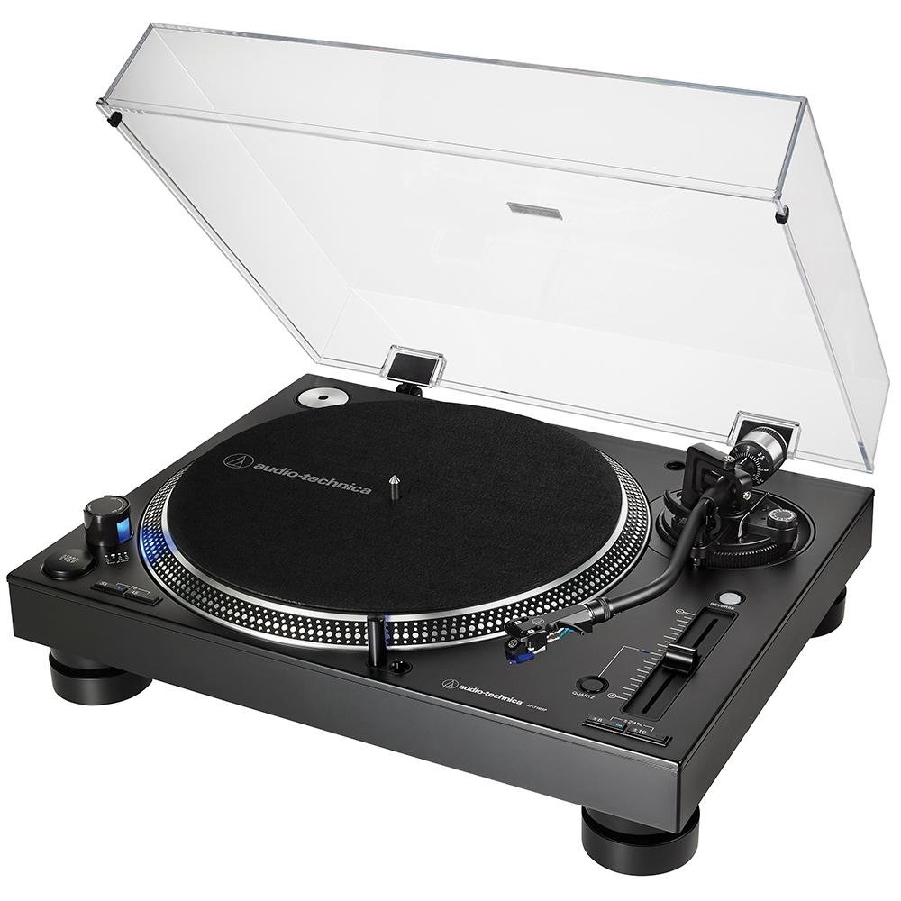 Toca Discos Pro para DJ, Audio Technica, Acionamento Direto, Bivolt, Preto - AT-LP140XP-BK Toca Discos Pro para DJ, Audio Technica, Acionamento Direto, Bivolt, Preto - AT-LP140XP-BK