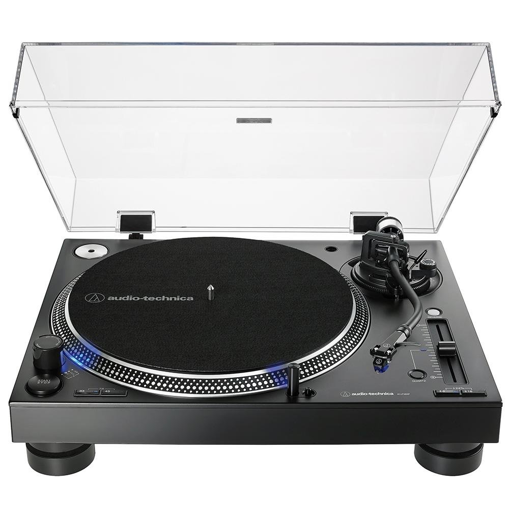 Toca Discos Pro para DJ, Audio Technica, Acionamento Direto, Bivolt, Preto - AT-LP140XP-BK Toca Discos Pro para DJ, Audio Technica, Acionamento Direto, Bivolt, Preto - AT-LP140XP-BK