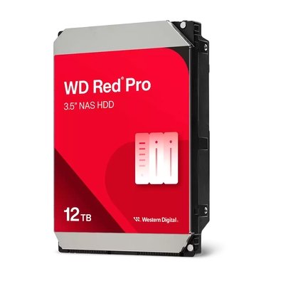 HD WD Red Pro, NAS, 12TB, 3.5", Cache 512MB, 7200RPM, SATA 6Gb/s - WD122KFBX