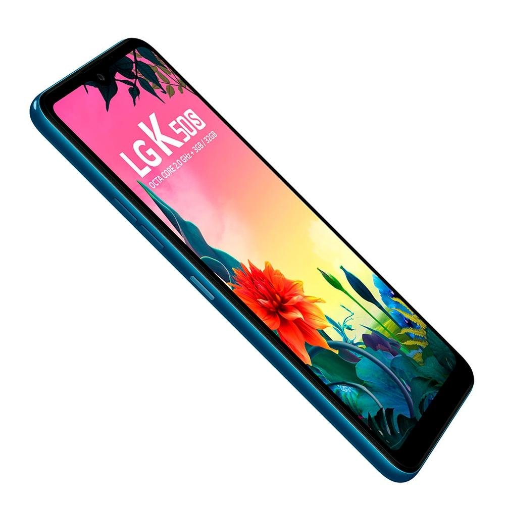 Smartphone LG K50S, 32GB, 13MP, Tela 6.5´, Azul - LMX540BMW Smartphone LG K50S, 32GB, 13MP, Tela 6.5´, Azul - LMX540BMW