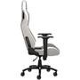 Cadeira Gamer Corsair T3 Rush, Até 120Kg, Apoio de Braços 4D, com Almofadas, Reclinável, Cinza e Branco - CF-9010030-WW