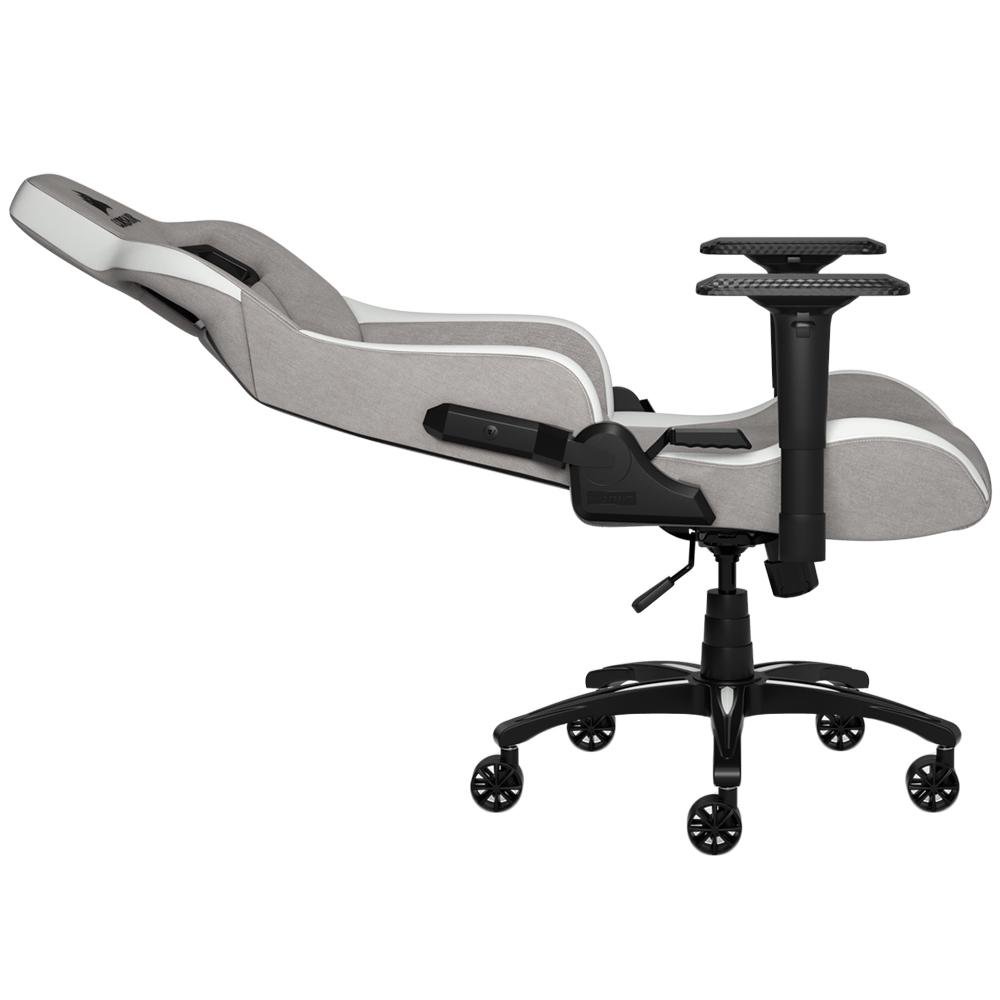 Cadeira Gamer Corsair T3 Rush, Até 120Kg, Apoio de Braços 4D, com Almofadas, Reclinável, Cinza e Branco - CF-9010030-WW Cadeira Gamer Corsair T3 Rush, Até 120Kg, Apoio de Braços 4D, com Almofadas, Reclinável, Cinza e Branco - CF-9010030-WW