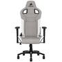 Cadeira Gamer Corsair T3 Rush, Até 120Kg, Apoio de Braços 4D, com Almofadas, Reclinável, Cinza e Branco - CF-9010030-WW