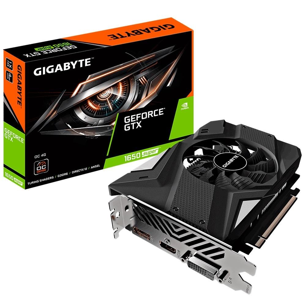 グラフィックボード・グラボ・ビデオカード GTX 1650 Super 4GB GDDR6 Placa de Vídeo Gigabyte NVIDIA GeForce GTX 1650 Super OC, 4GB