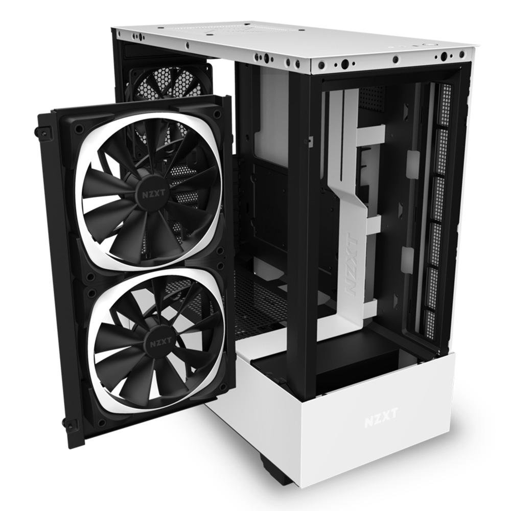 NZXT H510 ELITE ホワイトRGBファン付き gabinete-gamer-nzxt-h510-elite