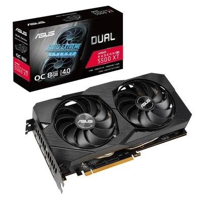 Placa de Vídeo Asus Dual AMD Radeon RX 5500 XT EVO, 8GB, GDDR6 - DUAL-RX5500XT-O8G-EVO Menor preço em Placa de Vídeo Asus Dual AMD Radeon RX 5500 XT EVO, 8GB, GDDR6 - DUAL-RX5500XT-O8G-EVO